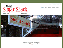 Tablet Screenshot of aliciassugarshack.com